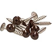 Meister Ling® – Tornillos de fachada 5-5 x 25 mm en V4 A Acero Inoxidable-Inox- con colores einbrennlackiertem cabeza…